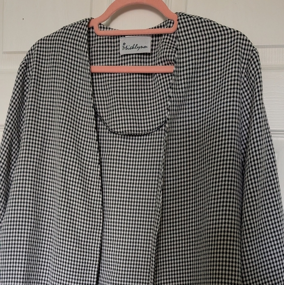Vintage gingham long duster - Picture 2 of 4